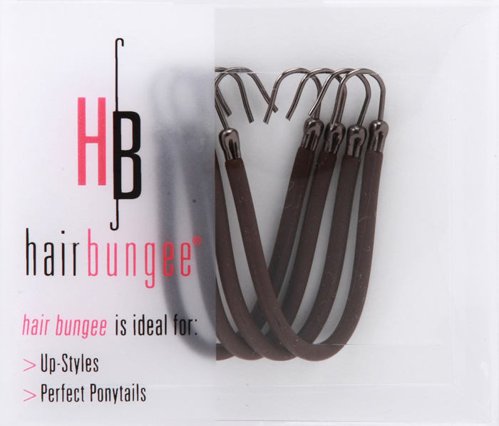 Hair Bungee Silicon Brown